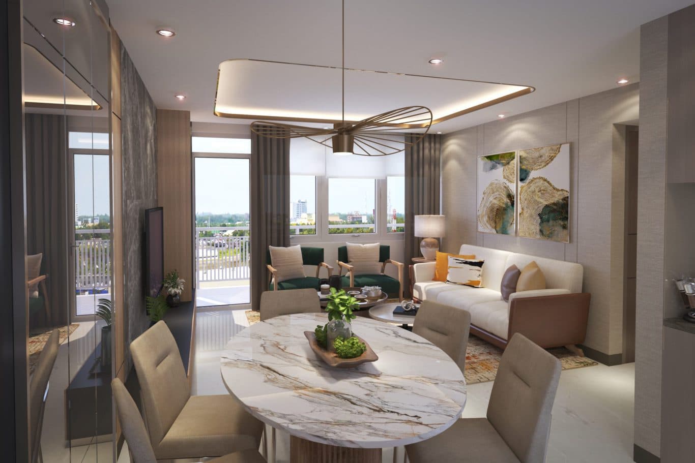 Three Bedroom with Balcony